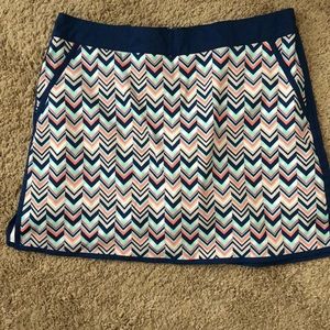 Lady Hagen chevron print golf skirt
